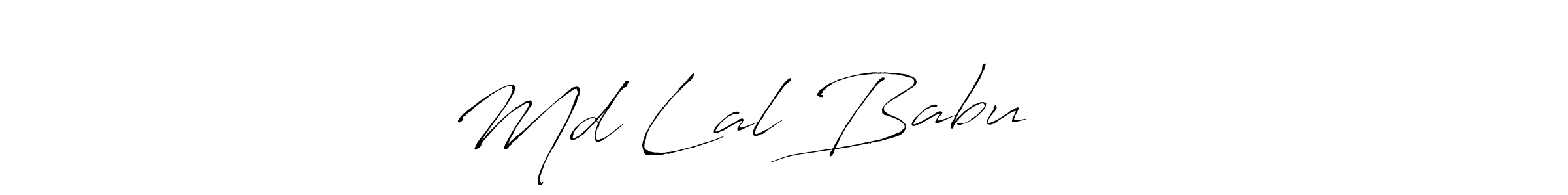 How to make Md Lal Babu ✌️✌️ name signature. Use Antro_Vectra style for creating short signs online. This is the latest handwritten sign. Md Lal Babu ✌️✌️ signature style 6 images and pictures png
