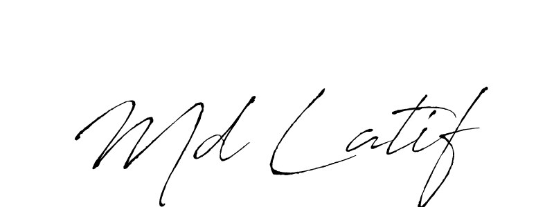 Create a beautiful signature design for name Md Latif. With this signature (Antro_Vectra) fonts, you can make a handwritten signature for free. Md Latif signature style 6 images and pictures png