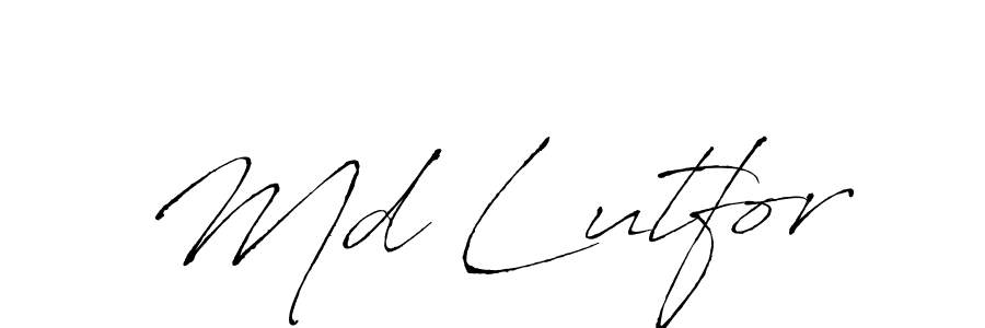 if you are searching for the best signature style for your name Md Lutfor. so please give up your signature search. here we have designed multiple signature styles  using Antro_Vectra. Md Lutfor signature style 6 images and pictures png