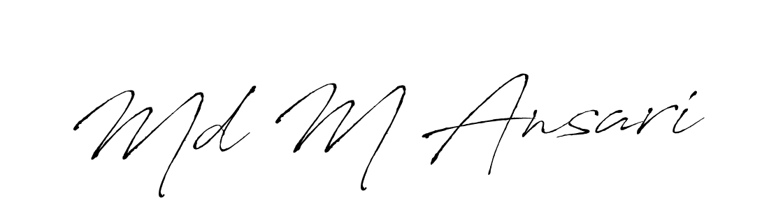 Similarly Antro_Vectra is the best handwritten signature design. Signature creator online .You can use it as an online autograph creator for name Md M Ansari. Md M Ansari signature style 6 images and pictures png