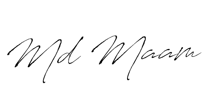 Antro_Vectra is a professional signature style that is perfect for those who want to add a touch of class to their signature. It is also a great choice for those who want to make their signature more unique. Get Md Maam name to fancy signature for free. Md Maam signature style 6 images and pictures png