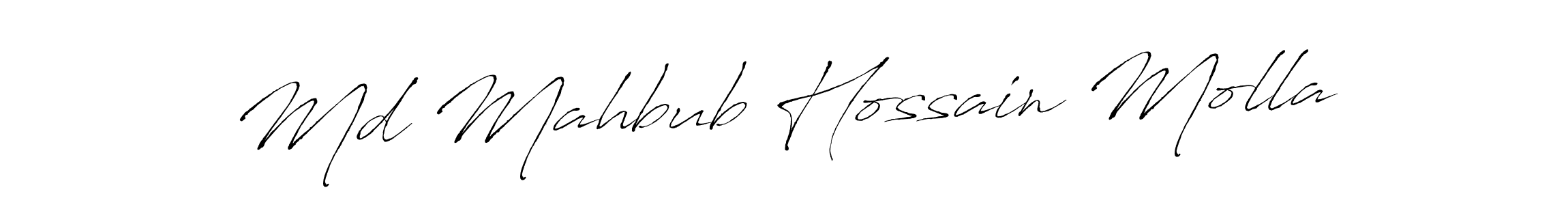 Also we have Md Mahbub Hossain Molla name is the best signature style. Create professional handwritten signature collection using Antro_Vectra autograph style. Md Mahbub Hossain Molla signature style 6 images and pictures png