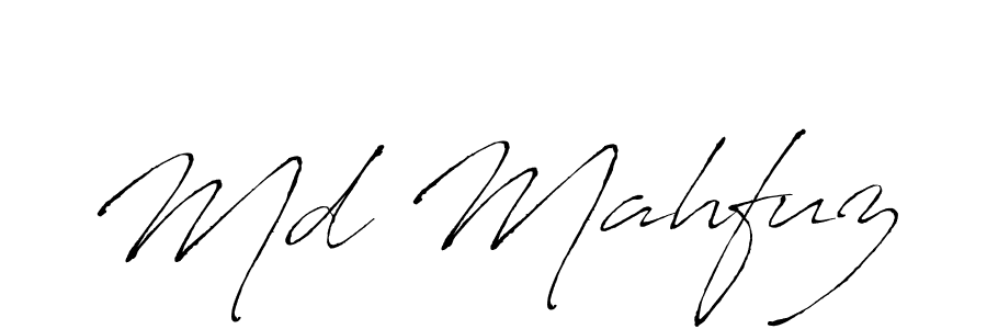 Md Mahfuz stylish signature style. Best Handwritten Sign (Antro_Vectra) for my name. Handwritten Signature Collection Ideas for my name Md Mahfuz. Md Mahfuz signature style 6 images and pictures png