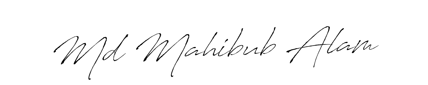 Design your own signature with our free online signature maker. With this signature software, you can create a handwritten (Antro_Vectra) signature for name Md Mahibub Alam. Md Mahibub Alam signature style 6 images and pictures png