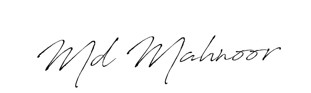 Also we have Md Mahnoor name is the best signature style. Create professional handwritten signature collection using Antro_Vectra autograph style. Md Mahnoor signature style 6 images and pictures png