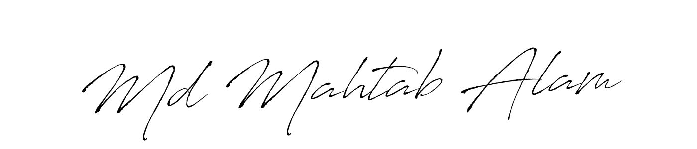 Md Mahtab Alam stylish signature style. Best Handwritten Sign (Antro_Vectra) for my name. Handwritten Signature Collection Ideas for my name Md Mahtab Alam. Md Mahtab Alam signature style 6 images and pictures png