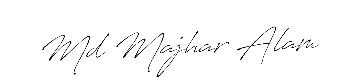 Md Majhar Alam stylish signature style. Best Handwritten Sign (Antro_Vectra) for my name. Handwritten Signature Collection Ideas for my name Md Majhar Alam. Md Majhar Alam signature style 6 images and pictures png
