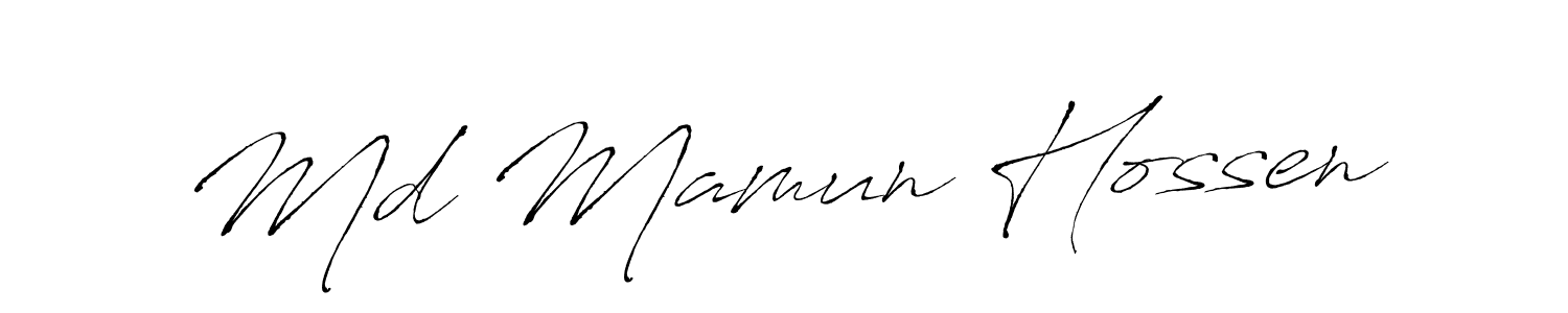 It looks lik you need a new signature style for name Md Mamun Hossen. Design unique handwritten (Antro_Vectra) signature with our free signature maker in just a few clicks. Md Mamun Hossen signature style 6 images and pictures png