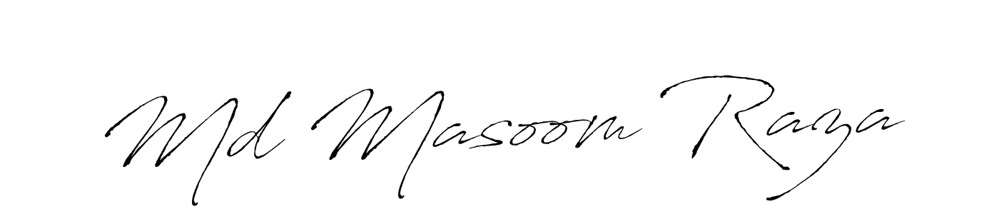 It looks lik you need a new signature style for name Md Masoom Raza. Design unique handwritten (Antro_Vectra) signature with our free signature maker in just a few clicks. Md Masoom Raza signature style 6 images and pictures png