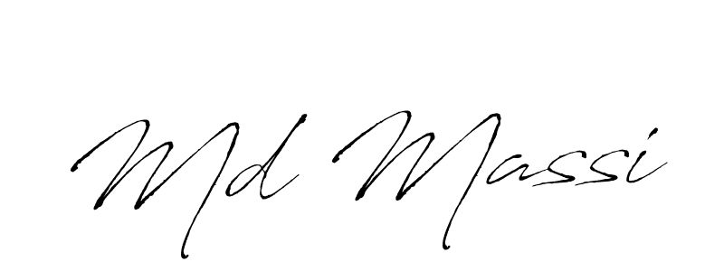Md Massi stylish signature style. Best Handwritten Sign (Antro_Vectra) for my name. Handwritten Signature Collection Ideas for my name Md Massi. Md Massi signature style 6 images and pictures png