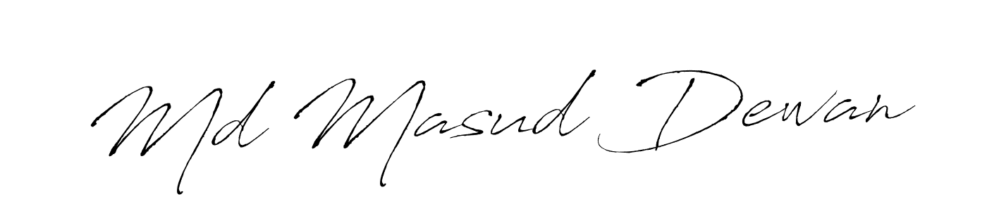 Also we have Md Masud Dewan name is the best signature style. Create professional handwritten signature collection using Antro_Vectra autograph style. Md Masud Dewan signature style 6 images and pictures png