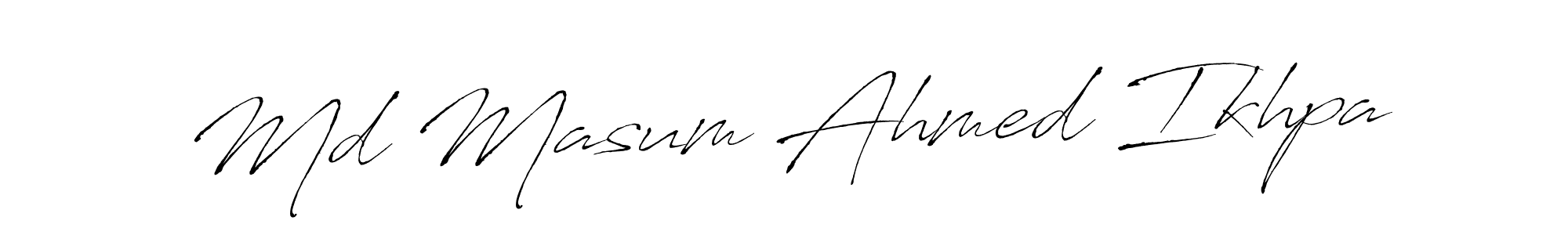 See photos of Md Masum Ahmed Ikhpa official signature by Spectra . Check more albums & portfolios. Read reviews & check more about Antro_Vectra font. Md Masum Ahmed Ikhpa signature style 6 images and pictures png
