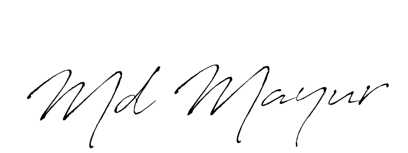 The best way (Antro_Vectra) to make a short signature is to pick only two or three words in your name. The name Md Mayur include a total of six letters. For converting this name. Md Mayur signature style 6 images and pictures png