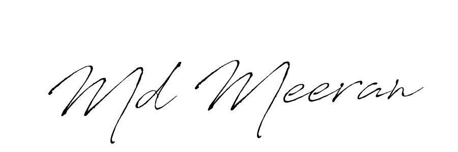 Make a beautiful signature design for name Md Meeran. With this signature (Antro_Vectra) style, you can create a handwritten signature for free. Md Meeran signature style 6 images and pictures png