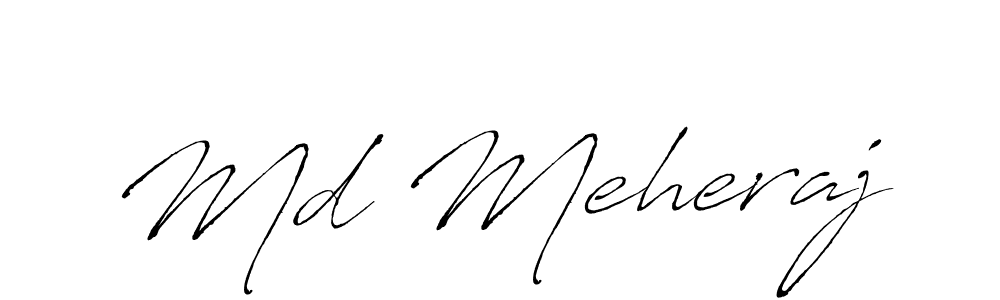 Create a beautiful signature design for name Md Meheraj. With this signature (Antro_Vectra) fonts, you can make a handwritten signature for free. Md Meheraj signature style 6 images and pictures png