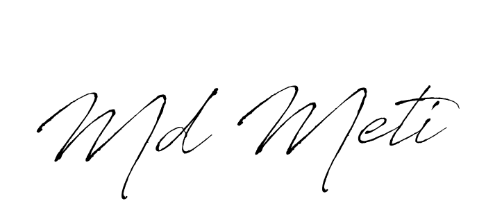 Also we have Md Meti name is the best signature style. Create professional handwritten signature collection using Antro_Vectra autograph style. Md Meti signature style 6 images and pictures png