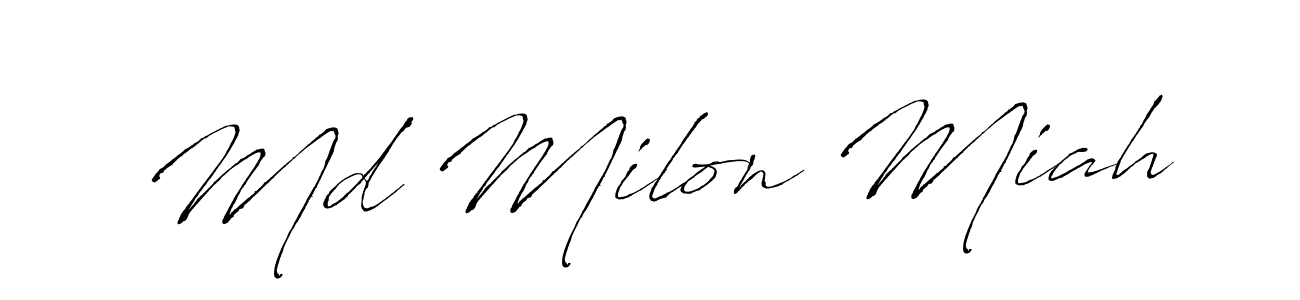 Here are the top 10 professional signature styles for the name Md Milon Miah. These are the best autograph styles you can use for your name. Md Milon Miah signature style 6 images and pictures png