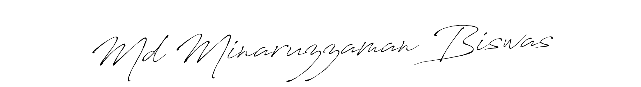 Make a beautiful signature design for name Md Minaruzzaman Biswas. With this signature (Antro_Vectra) style, you can create a handwritten signature for free. Md Minaruzzaman Biswas signature style 6 images and pictures png