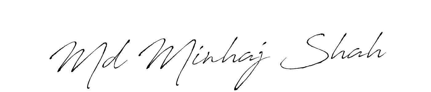 It looks lik you need a new signature style for name Md Minhaj Shah. Design unique handwritten (Antro_Vectra) signature with our free signature maker in just a few clicks. Md Minhaj Shah signature style 6 images and pictures png