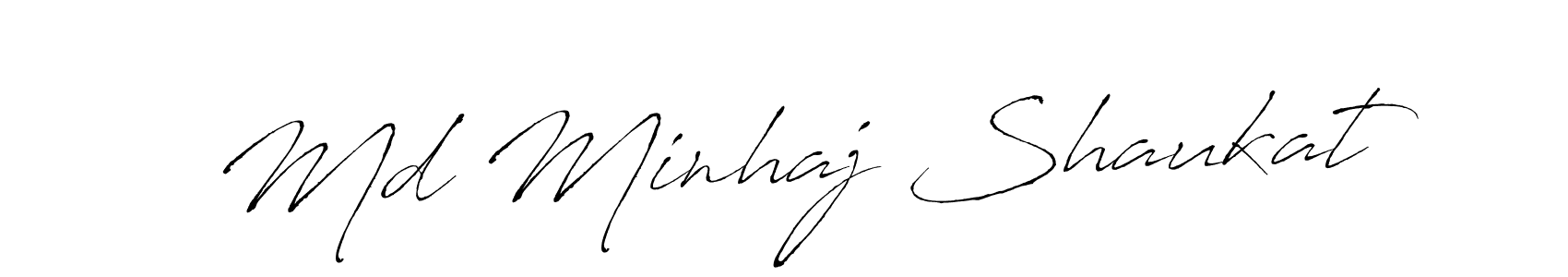 It looks lik you need a new signature style for name Md Minhaj Shaukat. Design unique handwritten (Antro_Vectra) signature with our free signature maker in just a few clicks. Md Minhaj Shaukat signature style 6 images and pictures png