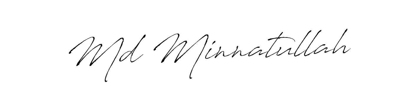 How to make Md Minnatullah signature? Antro_Vectra is a professional autograph style. Create handwritten signature for Md Minnatullah name. Md Minnatullah signature style 6 images and pictures png