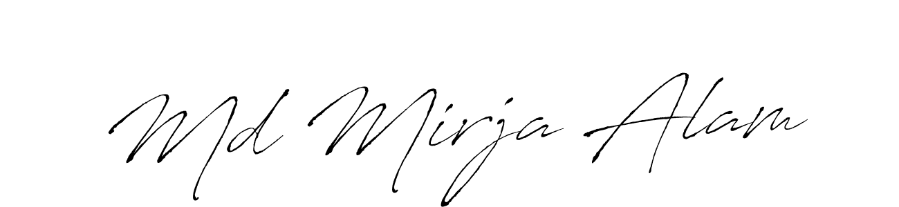 Make a short Md Mirja Alam signature style. Manage your documents anywhere anytime using Antro_Vectra. Create and add eSignatures, submit forms, share and send files easily. Md Mirja Alam signature style 6 images and pictures png