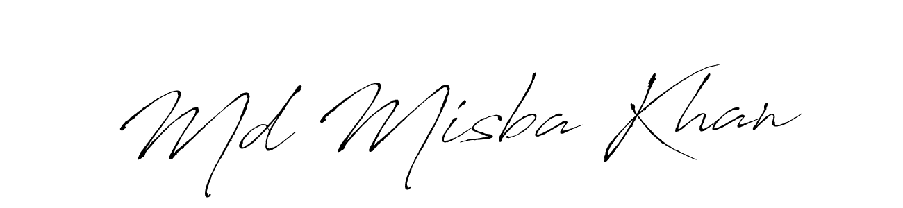 Design your own signature with our free online signature maker. With this signature software, you can create a handwritten (Antro_Vectra) signature for name Md Misba Khan. Md Misba Khan signature style 6 images and pictures png
