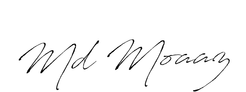 Create a beautiful signature design for name Md Moaaz. With this signature (Antro_Vectra) fonts, you can make a handwritten signature for free. Md Moaaz signature style 6 images and pictures png