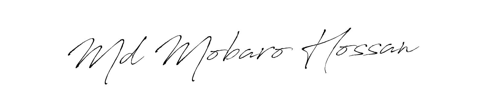 Similarly Antro_Vectra is the best handwritten signature design. Signature creator online .You can use it as an online autograph creator for name Md Mobaro Hossan. Md Mobaro Hossan signature style 6 images and pictures png