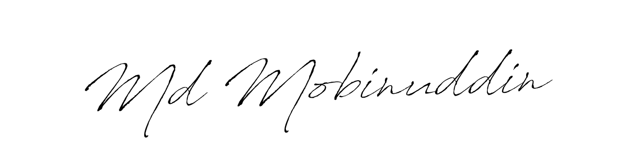 Design your own signature with our free online signature maker. With this signature software, you can create a handwritten (Antro_Vectra) signature for name Md Mobinuddin. Md Mobinuddin signature style 6 images and pictures png