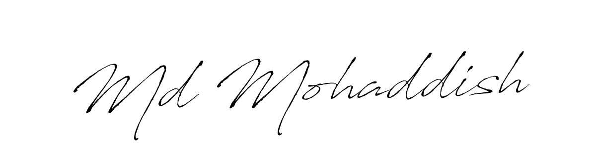 Also You can easily find your signature by using the search form. We will create Md Mohaddish name handwritten signature images for you free of cost using Antro_Vectra sign style. Md Mohaddish signature style 6 images and pictures png