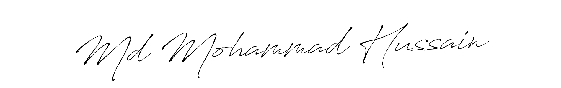 Make a beautiful signature design for name Md Mohammad Hussain. With this signature (Antro_Vectra) style, you can create a handwritten signature for free. Md Mohammad Hussain signature style 6 images and pictures png