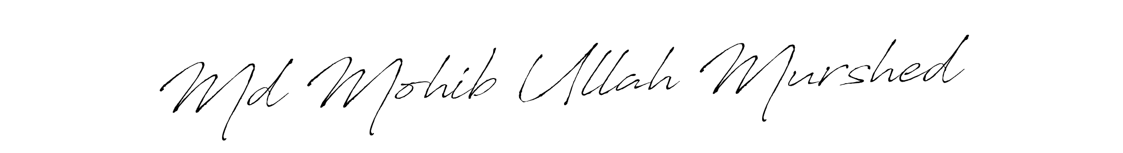 Create a beautiful signature design for name Md Mohib Ullah Murshed. With this signature (Antro_Vectra) fonts, you can make a handwritten signature for free. Md Mohib Ullah Murshed signature style 6 images and pictures png