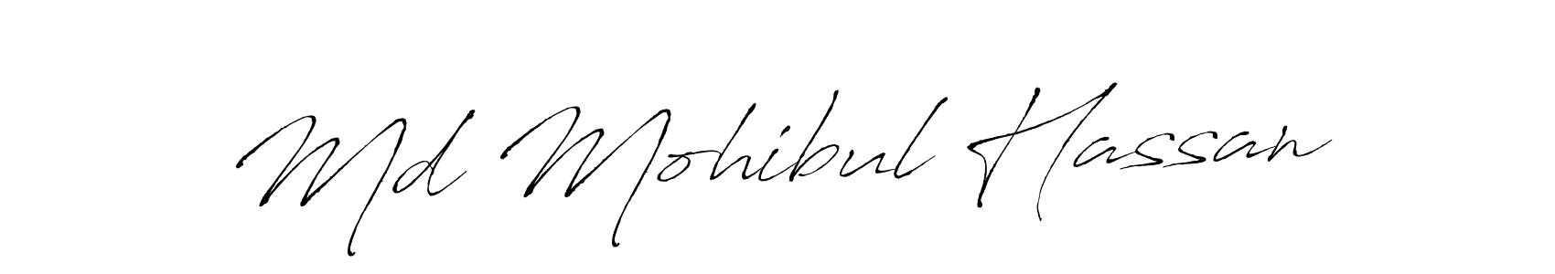 Md Mohibul Hassan stylish signature style. Best Handwritten Sign (Antro_Vectra) for my name. Handwritten Signature Collection Ideas for my name Md Mohibul Hassan. Md Mohibul Hassan signature style 6 images and pictures png