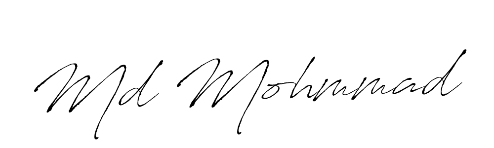 How to make Md Mohmmad name signature. Use Antro_Vectra style for creating short signs online. This is the latest handwritten sign. Md Mohmmad signature style 6 images and pictures png