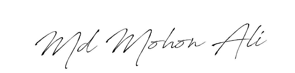 How to make Md Mohon Ali signature? Antro_Vectra is a professional autograph style. Create handwritten signature for Md Mohon Ali name. Md Mohon Ali signature style 6 images and pictures png