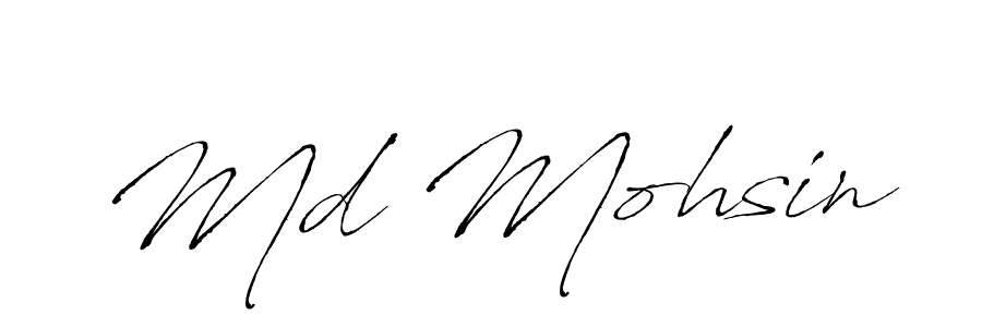 Make a beautiful signature design for name Md Mohsin. With this signature (Antro_Vectra) style, you can create a handwritten signature for free. Md Mohsin signature style 6 images and pictures png