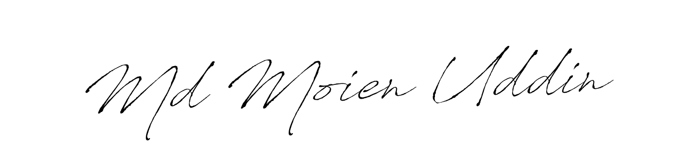 Use a signature maker to create a handwritten signature online. With this signature software, you can design (Antro_Vectra) your own signature for name Md Moien Uddin. Md Moien Uddin signature style 6 images and pictures png