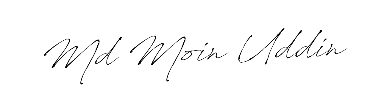 Md Moin Uddin stylish signature style. Best Handwritten Sign (Antro_Vectra) for my name. Handwritten Signature Collection Ideas for my name Md Moin Uddin. Md Moin Uddin signature style 6 images and pictures png