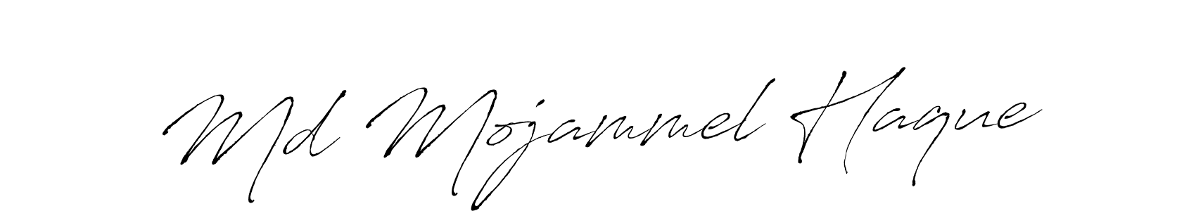 Design your own signature with our free online signature maker. With this signature software, you can create a handwritten (Antro_Vectra) signature for name Md Mojammel Haque. Md Mojammel Haque signature style 6 images and pictures png