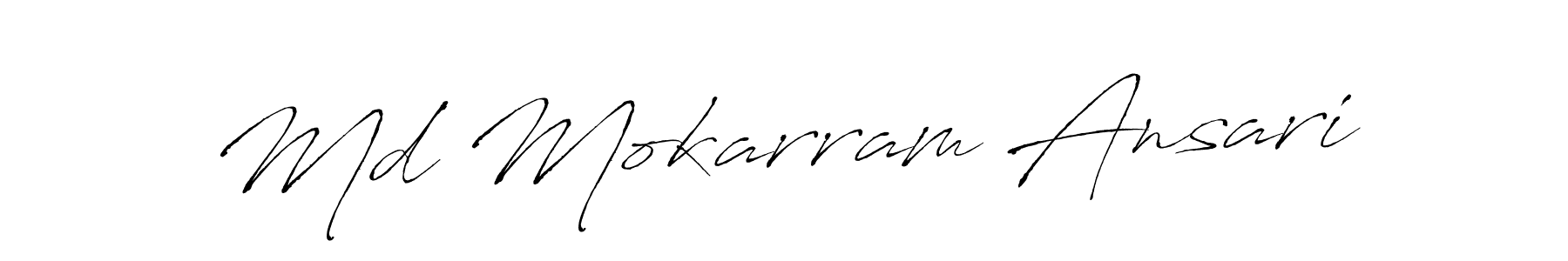 Also You can easily find your signature by using the search form. We will create Md Mokarram Ansari name handwritten signature images for you free of cost using Antro_Vectra sign style. Md Mokarram Ansari signature style 6 images and pictures png