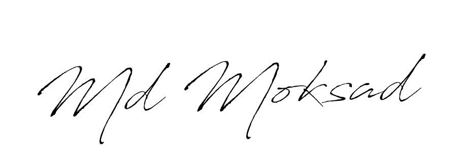 Create a beautiful signature design for name Md Moksad. With this signature (Antro_Vectra) fonts, you can make a handwritten signature for free. Md Moksad signature style 6 images and pictures png