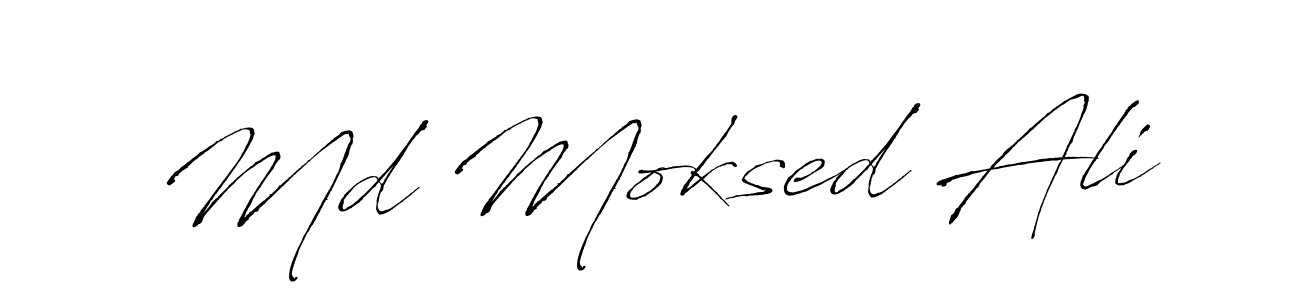 Use a signature maker to create a handwritten signature online. With this signature software, you can design (Antro_Vectra) your own signature for name Md Moksed Ali. Md Moksed Ali signature style 6 images and pictures png