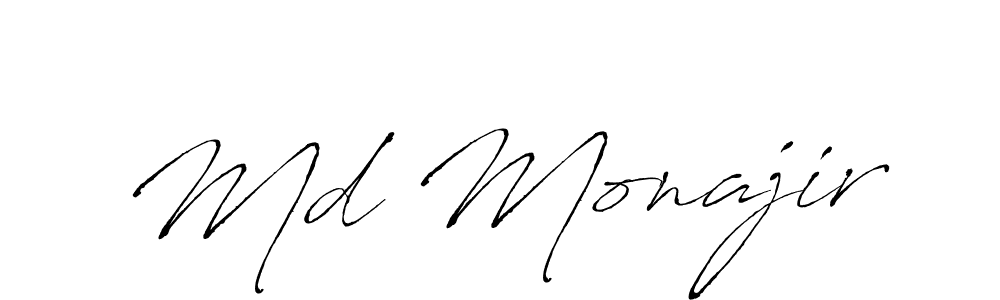 if you are searching for the best signature style for your name Md Monajir. so please give up your signature search. here we have designed multiple signature styles  using Antro_Vectra. Md Monajir signature style 6 images and pictures png