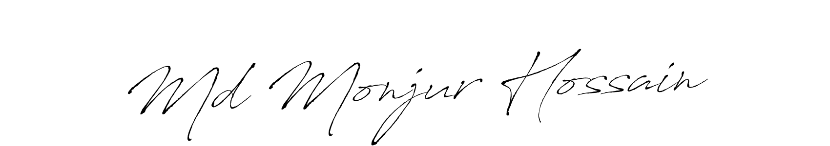 The best way (Antro_Vectra) to make a short signature is to pick only two or three words in your name. The name Md Monjur Hossain include a total of six letters. For converting this name. Md Monjur Hossain signature style 6 images and pictures png