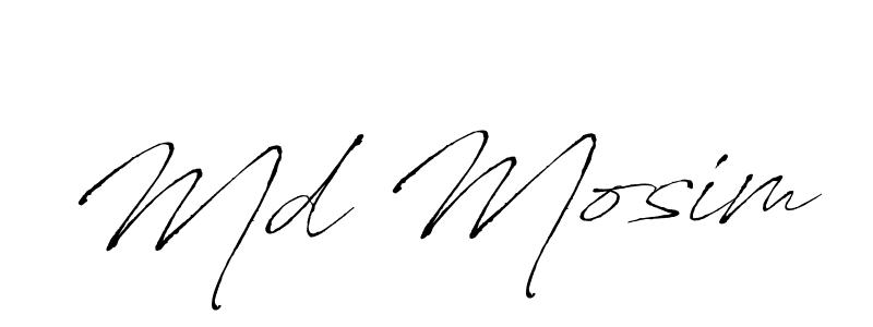 Create a beautiful signature design for name Md Mosim. With this signature (Antro_Vectra) fonts, you can make a handwritten signature for free. Md Mosim signature style 6 images and pictures png