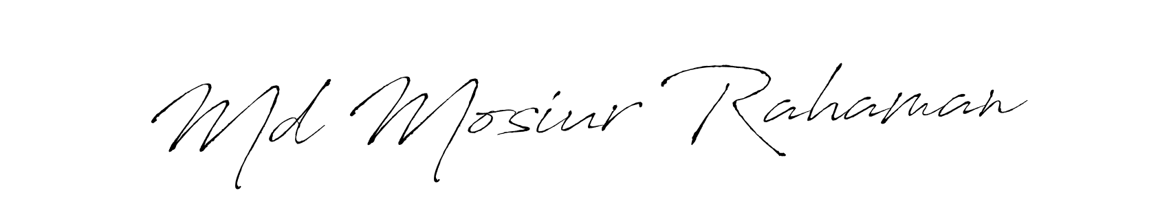 How to make Md Mosiur Rahaman signature? Antro_Vectra is a professional autograph style. Create handwritten signature for Md Mosiur Rahaman name. Md Mosiur Rahaman signature style 6 images and pictures png