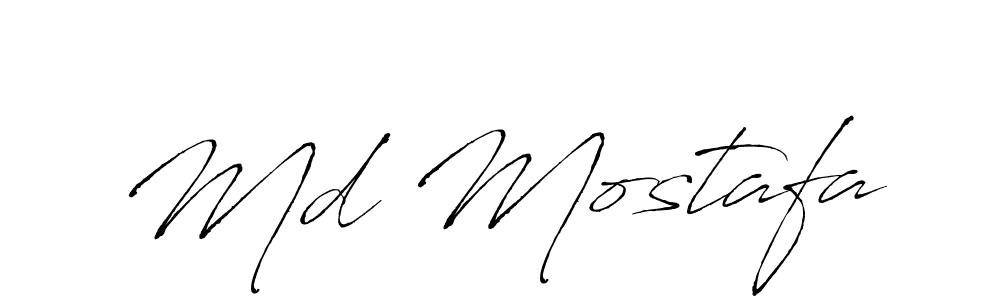 Design your own signature with our free online signature maker. With this signature software, you can create a handwritten (Antro_Vectra) signature for name Md Mostafa. Md Mostafa signature style 6 images and pictures png