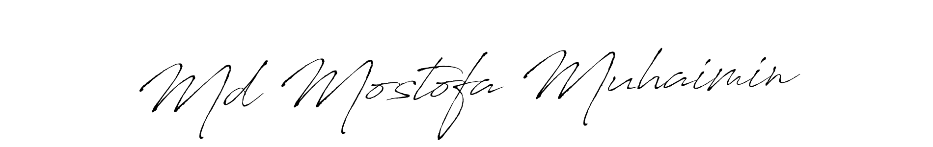 Use a signature maker to create a handwritten signature online. With this signature software, you can design (Antro_Vectra) your own signature for name Md Mostofa Muhaimin. Md Mostofa Muhaimin signature style 6 images and pictures png