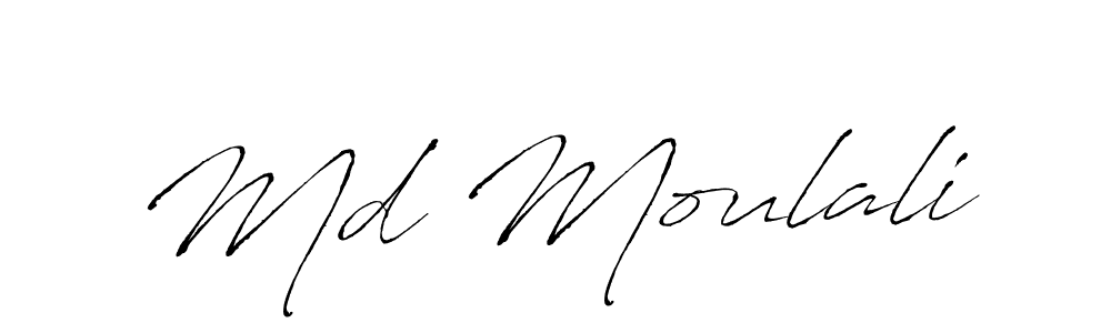 Design your own signature with our free online signature maker. With this signature software, you can create a handwritten (Antro_Vectra) signature for name Md Moulali. Md Moulali signature style 6 images and pictures png